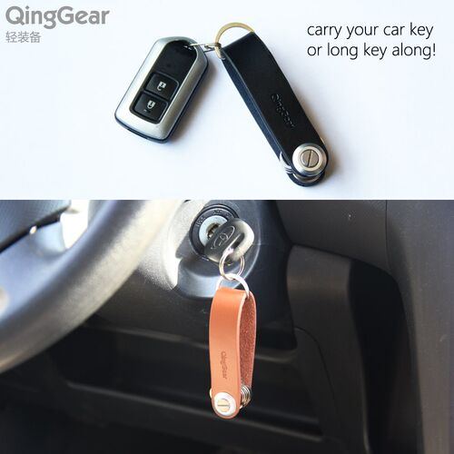 Lkey Leather Car Key Holder Handcrafted Key Organizer Travel