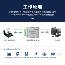 新款模拟量采集模块24位AD 电压电流数据采集模拟量输入420ma转48