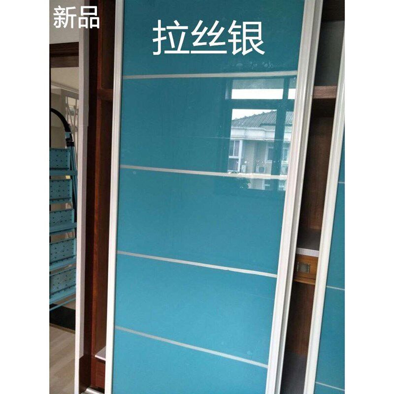 玻璃门防撞贴 红色腰线推拉门贴纸移门贴 条落地玻璃荧光黄新品