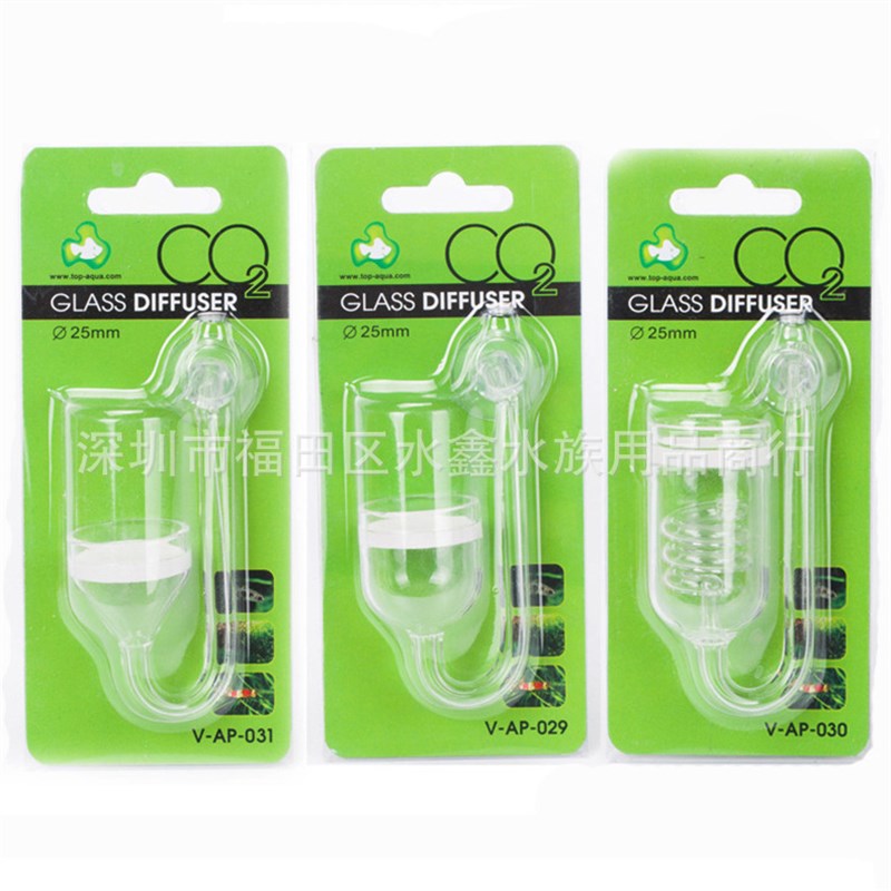 现货达普二氧化碳高透玻璃细化器记泡器co2大直管带计泡功能3圈三