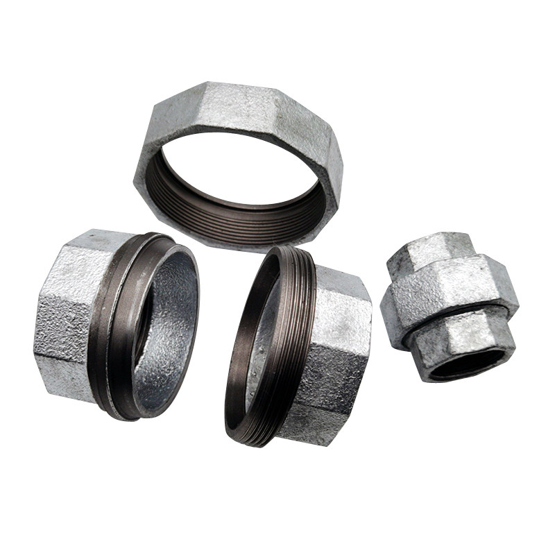 耐高温锥形活接头玛钢热镀锌蒸汽管由任1寸2寸盾构机铜头锥座活接