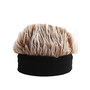 春季 头一体假发时尚 9ac378b2潮流网红 酷帅青头王雷同款 发帽子男士
