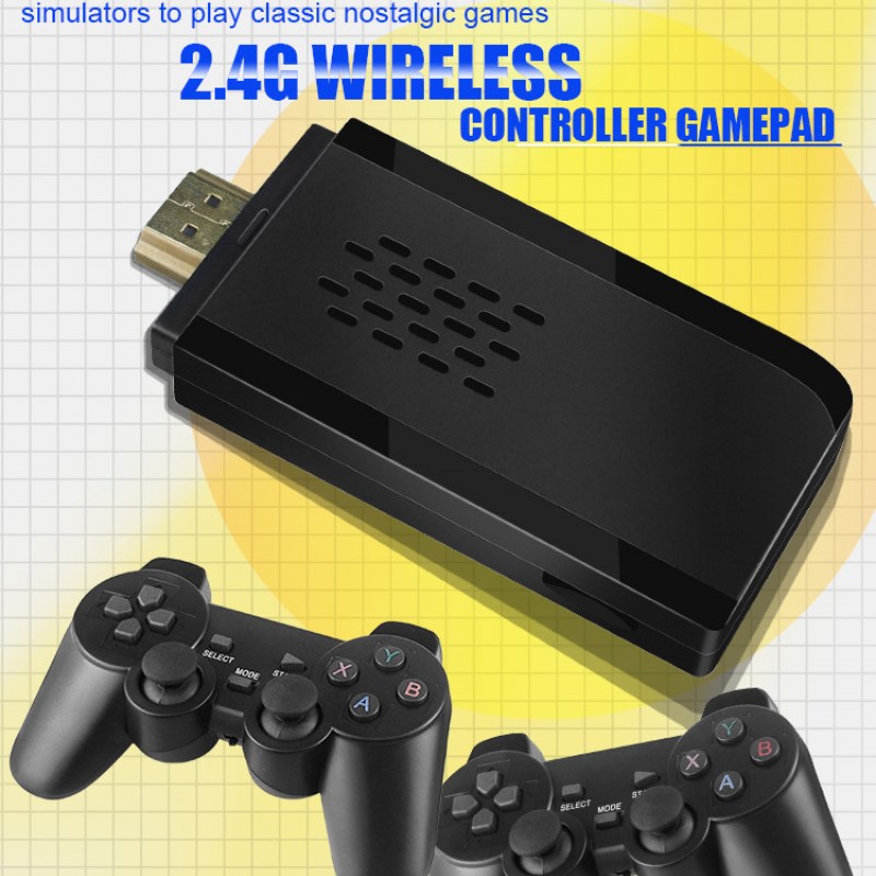 速发TV Game Box Video Game Console 2.4G Double Wireless Cont