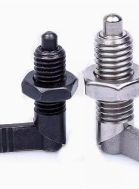 旋钮柱塞PMXRB10 PMXRM12 M1 0M12 L形粗牙把手分度销ZAU21