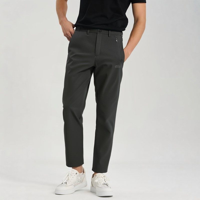 岩云户外新款加绒冲锋裤秋冬防泼水防风软壳保暖登山裤男款软壳裤