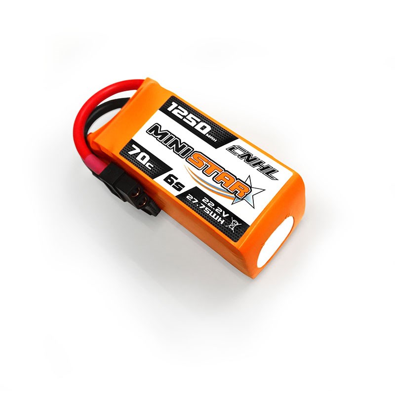 速发2PCS CNHL Ministar Series 1250mAh 22.2V 6S 70C Lipo Batt