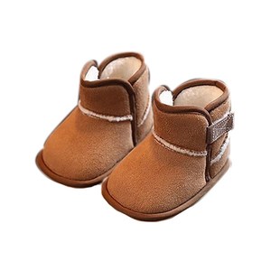 秋冬季婴儿鞋1岁加绒加厚保暖棉鞋袜男E女宝宝学步鞋不掉0-6—12