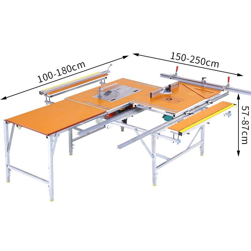 新品锯台多功能便携式装修推台锯B倒装锯台无尘锯台X折叠木工定制