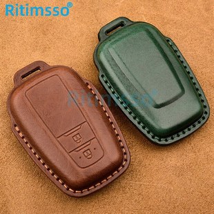Genuine Leather Car Key Cover For Toyota Camry Prius Corolla