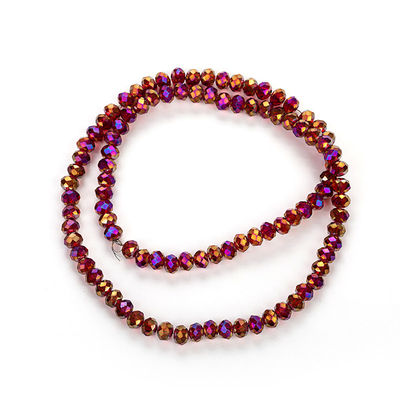 推荐1 strand 2X3mm/3X4mm/4X6mm/6X8mm Crystal Rondelle Beads