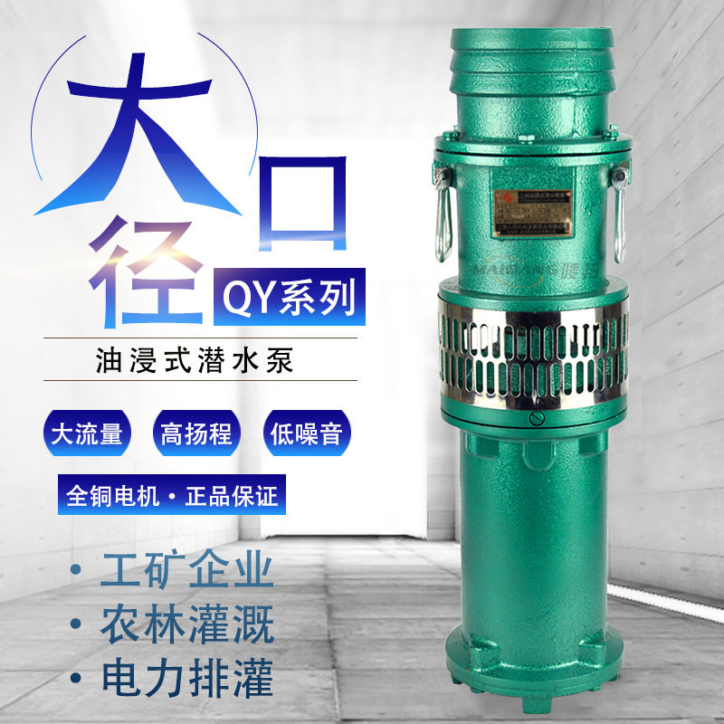 QY3000立式三相电油浸充油式二寸农用D高压高扬程2寸380V潜水泵3K