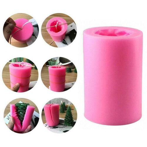 Three-dimensional Christmas Tree Candle Silicone Mold Handma