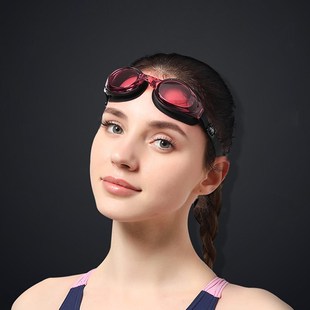 泳镜女近视左右不同度数高清防水防雾成人游泳眼镜装 备泳帽套装