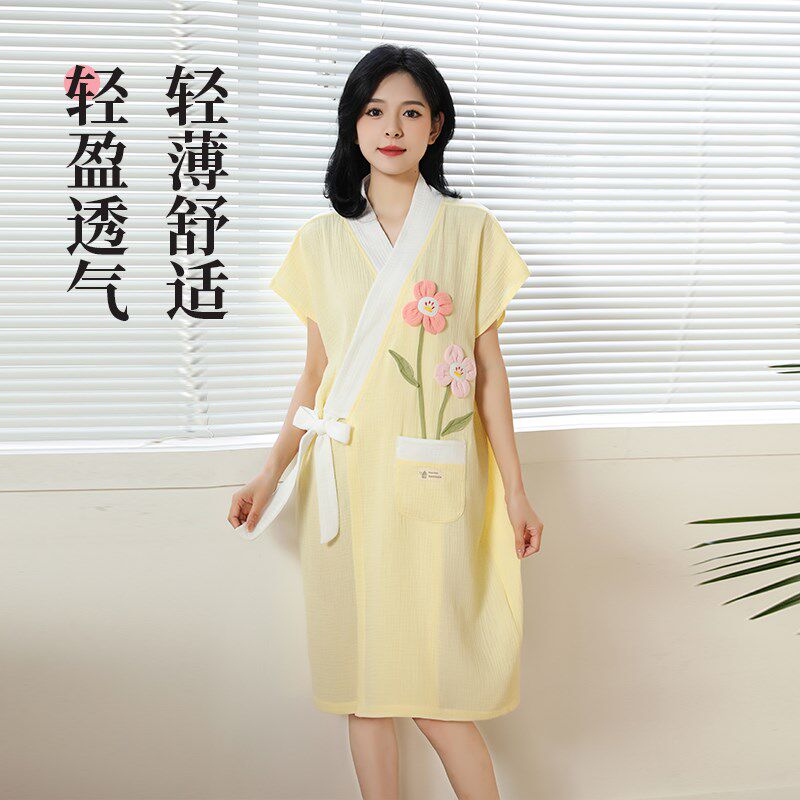 浴巾女可穿式吸水速干居家可穿大人夏季薄款2024新款游泳浴袍