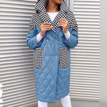 Down Collar Parkas 推荐 Fashion Turn Women Patchwork Malina