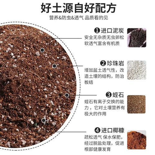 现货德沃多营养土养花专用通用种植花卉月季O种菜泥炭土壤家用盆