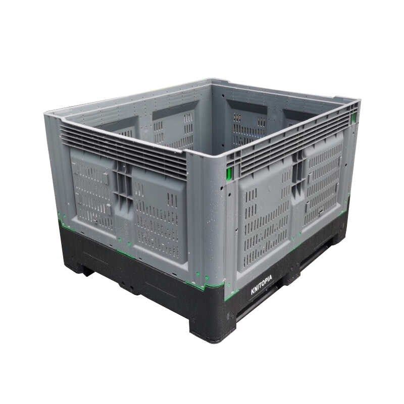 塑料叉车托盘折叠式围板卡板箱叉车周转箱工业物流周转箱水果卡板,收纳整理,收纳箱,淘宝优惠券,粉丝福利购,淘宝优惠卷