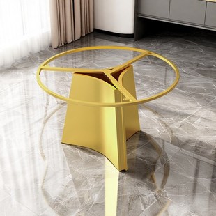 桌腿支架奢石圆形餐桌支架圆桌腿大理石桌脚支撑家用岩板圆台桌脚