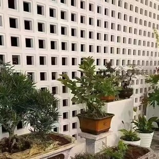PU大方格空心砖隔断镂空构建艺术造型装饰结构砖多孔砖头方孔构件