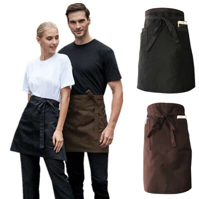 Apron Bar Waitress Half-Waist Kitchen Short Cleaning-Skirt C
