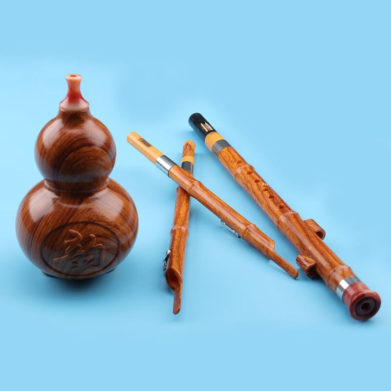 丝竹之音葫芦丝仿红木通用型云南民族吹奏乐器儿童通初学者葫芦丝