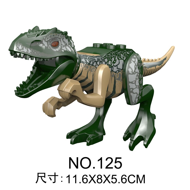 极速Jurassic Dinosaurs Building Blocks Indominus Rex DIY Tyr-封面