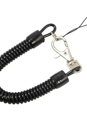 Practical Retractable Plastic Elastic Rope Key Ring Spring F