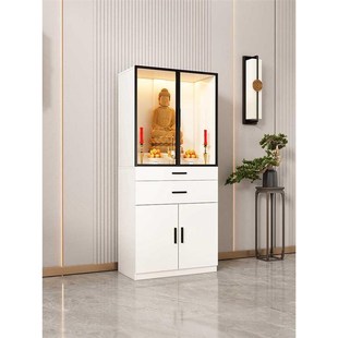 实木佛龛供桌神台佛台现代简约佛柜带玻璃门爷供桌香案台神龛立柜