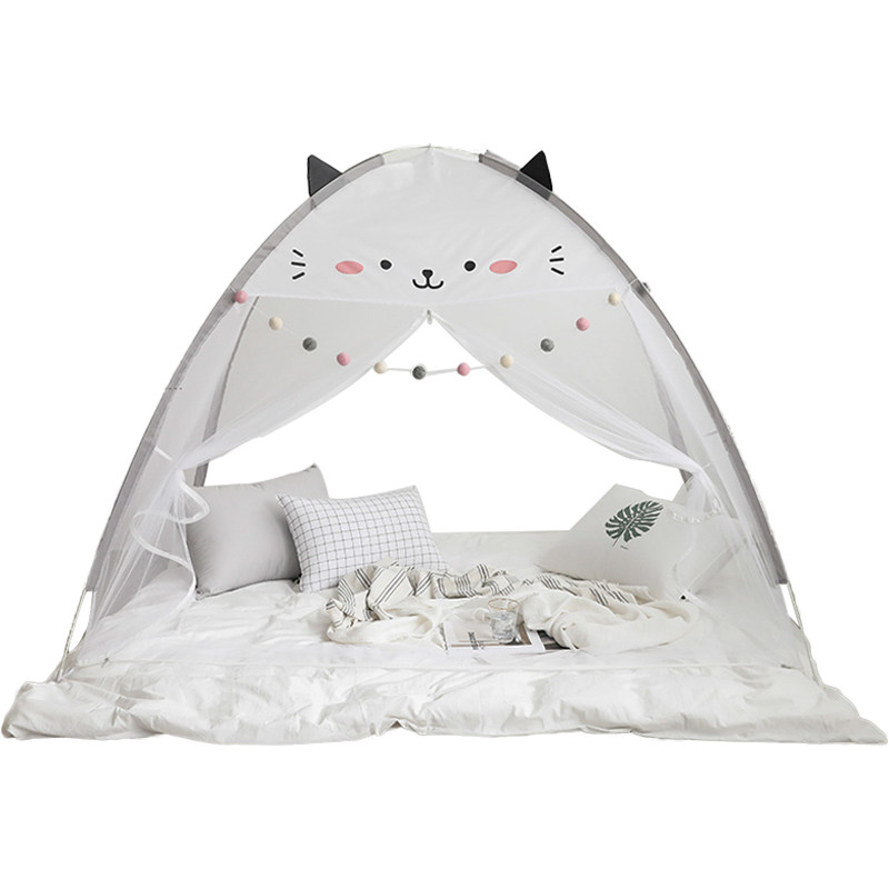 免安装儿童蚊帐家用2022新款高级宝宝蒙古包可折叠无底蚊帐罩帐篷