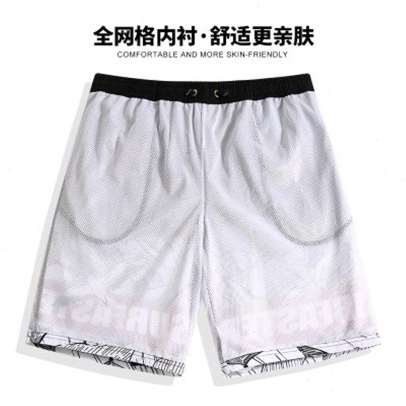 沙滩裤温泉裤男生游泳裤可下水速干潮宽松款防尴尬五分加大码