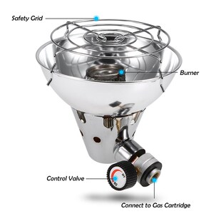 Tent Heater Propane Butane Fishing Outdoor Gas with Stand-Up