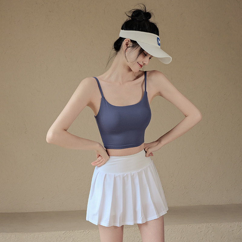 运动内衣女美背瑜伽服背心一体式健身吊带外穿跑步训练防震文胸,运动/瑜伽/健身/球迷用品,瑜伽背心,淘宝优惠券,粉丝福利购,淘宝优惠卷