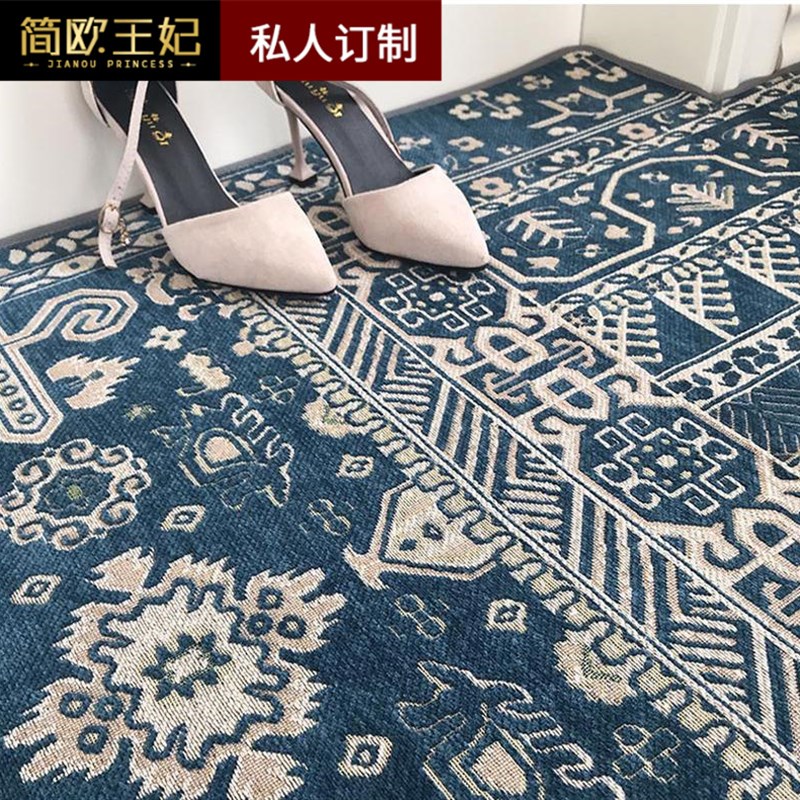入户门地垫新款202n2年编织防滑脚垫现代简约多边形耐脏可裁剪地