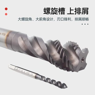 成量不锈钢丝锥丝攻螺旋槽先端螺尖公英美制螺纹牙通盲孔304
