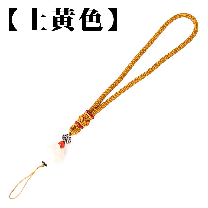 小众高货菩提莲花手把件挂绳编织文玩挂件绳子葫芦翡翠玉器千眼果