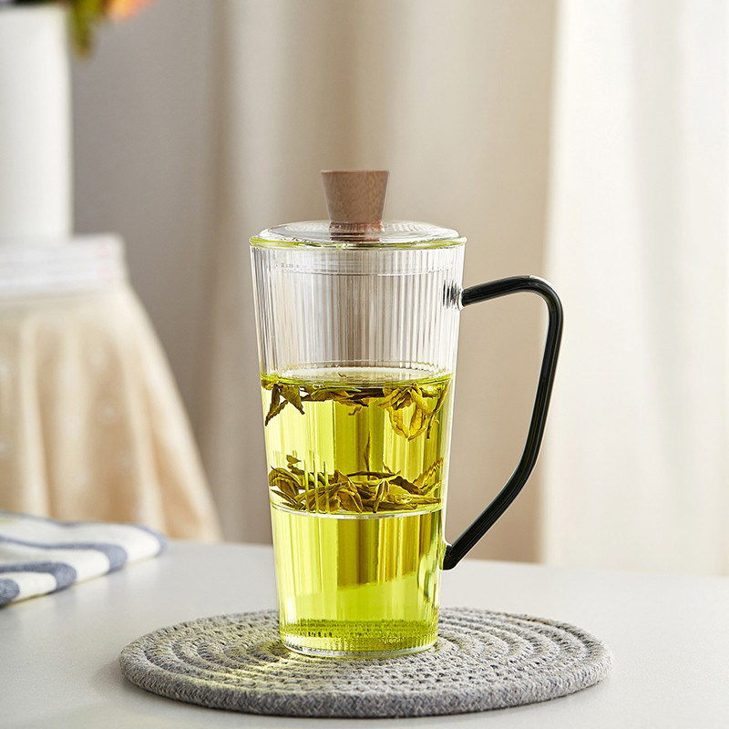 玻璃茶杯茶水分离泡茶杯耐高温办公室家用带把绿茶杯过滤简约杯子,餐饮具,茶杯,淘宝优惠券,粉丝福利购,淘宝优惠卷