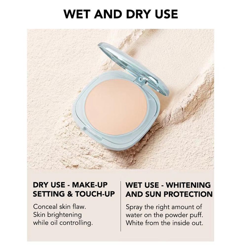 极速Silk Oil Control Makeup Powder Cake Concealer Waterproof