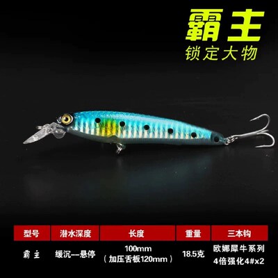 超级远投悬停路亚饵米诺 10厘米18克 海钓路亚红友海鲈石斑黑鲷