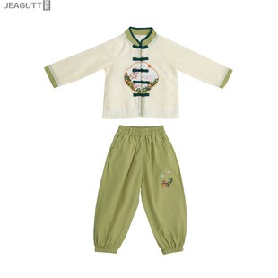 兒童漢服2024春秋夏季 親子演出服23 女寶古裝 男生幼兒園服國風(fēng)唐裝