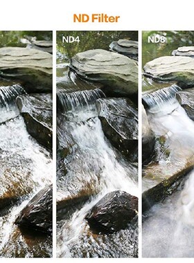 ND2-400 ND Filter 37/40.5/43/46/49/52/55/62/67/72/77mm Adjus