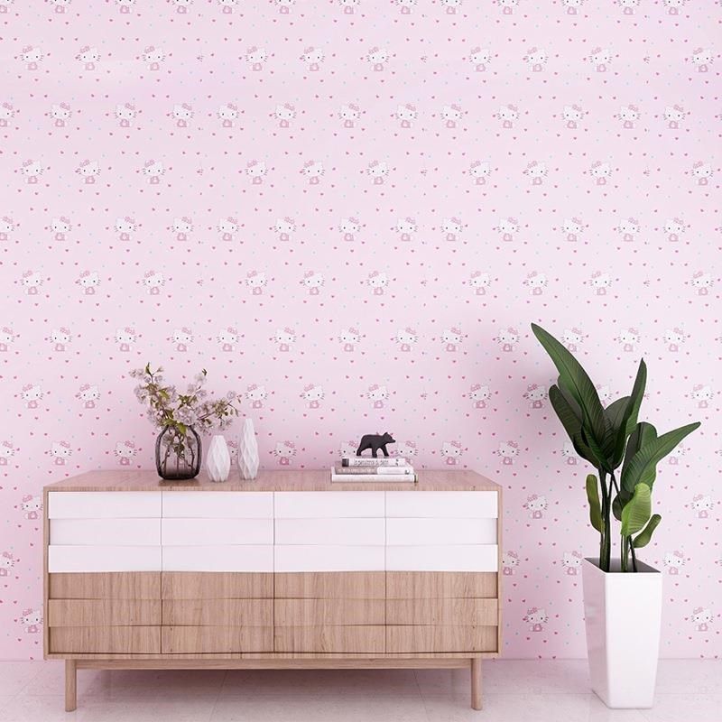 新款儿童房卡通PVC自粘墙纸壁纸卧室宿舍翻新墙贴温馨可爱防水防,家装主材,PVC墙纸,淘宝优惠券,粉丝福利购,淘宝优惠卷