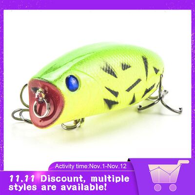 厂家1Pacs 3D Eyes Fishing Lure 5.5cm 11g 8# Hooks Pesca Fish