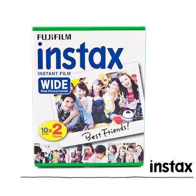 推荐100% Genuine Fujifilm Instax 210 Wide Film 20 Sheets Whi