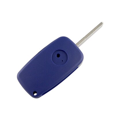 3 Button Black Blue Folding Remote Car Key Shell Cover For F