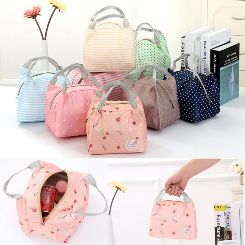 Portable Travel Thermal Insulated Cooler Bag Lunch Box Picn