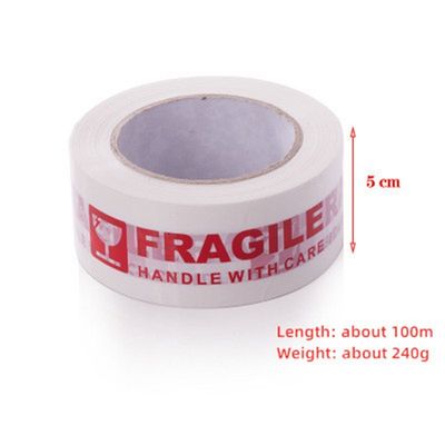 推荐1 Roll Fragile Warning Tape Handle With Care Express Box
