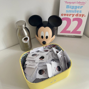 定制宝宝防水贴宝宝照片幼儿园贴纸可爱防水防油贴 1000枚入