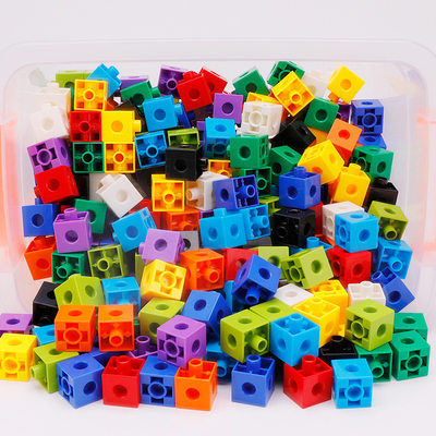 速发kids Mathlink Cubes Educational Counting Toy魔法方块积木