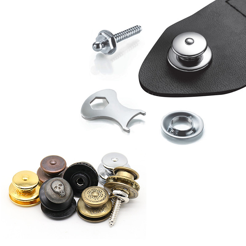 LOXX吉他背带扣贝p斯电吉他民谣木吉他背带钉防滑防脱落锁吉他尾