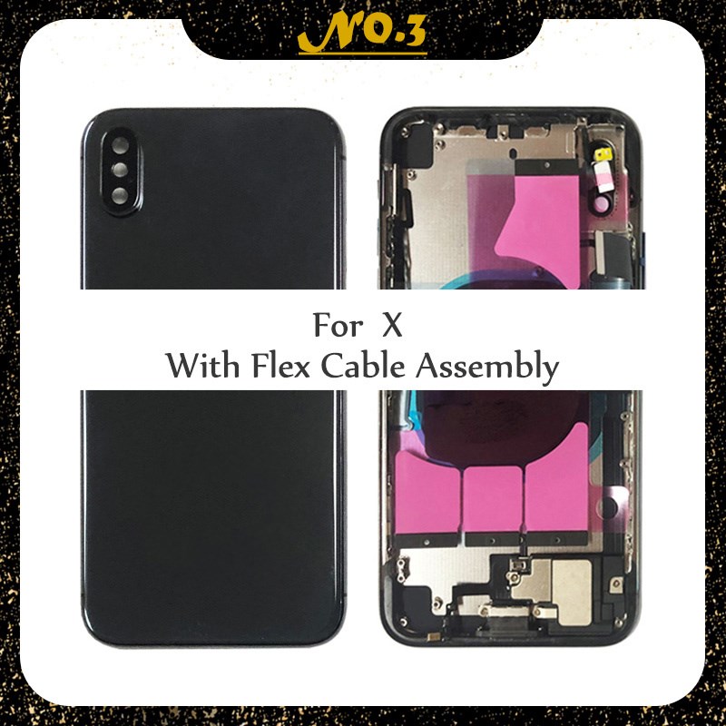 Full Back Cover For iphone XR/X Housing Battery Door Middle
